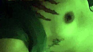 Bobbi Jo88, an ebony mature woman, obsesses over her shaved body during a voyeur massage.