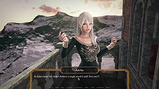 In the castle tower, the cute curvy girl with big tits gets a huge cumshot