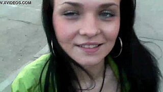 Young European cuties flashing their tits and pussies