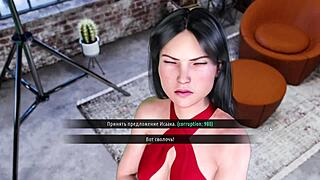 Double penetration and cowgirl ride in a cartoon porn game