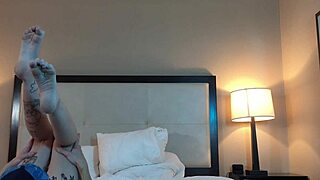 Licking the wet and shaven pussy of a small woman