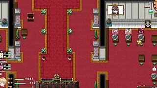 In this hentai game, a milf with big tits explores desires