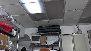 gay redhead takes director's big black cock for cash in office blowjob and rimjob