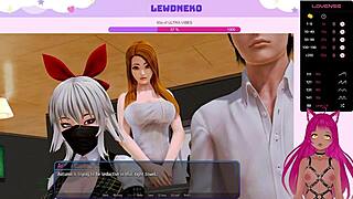 vtuber lewdneko casually plays harem hotel part 22 with some cartoon dating vibes