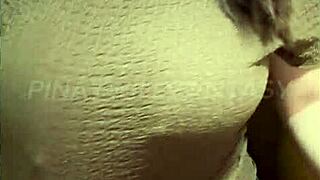 Asian MILF strips and teases on video call