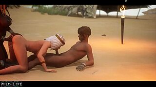 Guy bangs two hot sluts outdoors in wild public action.