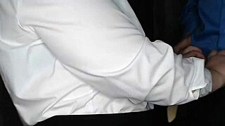 Big dick boss gets a handjob from his secretary at work