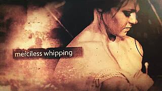 Rope bondage teen slapped hard in garage BDSM session