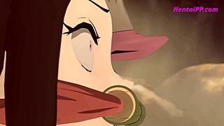 Nezuko's anal scene in the popular anime series Demon Slayer