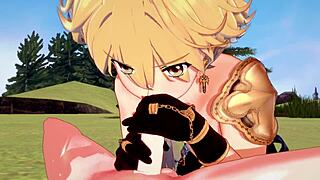 genshin impact yaoi - aether sucks venti dick and gets fucked by him - japanese asian manga anime game porn