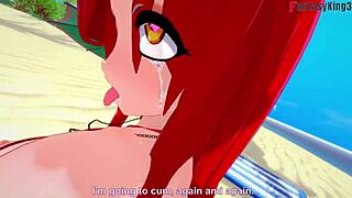 parasoul in bikini getting fucked hard 😈