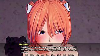 lewd town adventures part 4: bound in bdsm game with toys