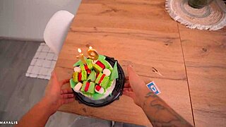 i wished my stepsister happy birthday then filled her tight pussy with cum