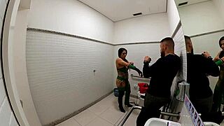 Hey, wanna see Jade cosplay banging in bathroom this Halloween?