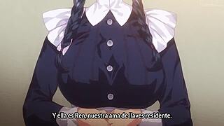 Jashinshoukanrankyonyuoyakoikeeniegishiki 1: Hentai animation with Spanish subtitles