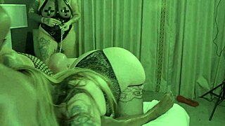 An old man’s wife has a big black cock worship session with a stud