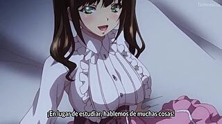Jashinshoukanrankyonyuoyakoikeeniegishiki 1: Hentai animation with Spanish subtitles