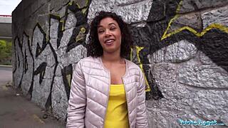 public agent plays rock paper scissors before HARDCORE OUTDOOR FUCKING in open field