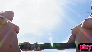 hey, ready for interracial lesbian cappucino with two teenies?