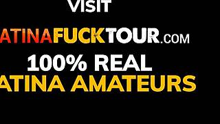 Busty latina gets creampied by massive dick