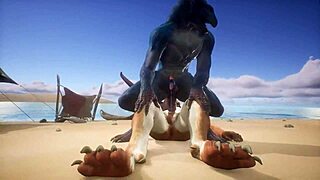 Tiger Makes Lizard Cum