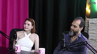 Blonde Brazilian Bisexual Therapists in Lingerie with Luxury Client - Reh Queen Sheer Red!