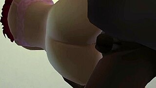 Horny Black Fucks Cute Redhead in Intense Hentai