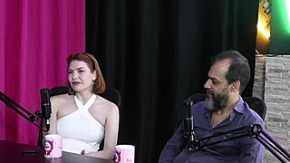 Blonde Brazilian Bisexual Therapists in Lingerie with Luxury Client - Reh Queen Sheer Red!