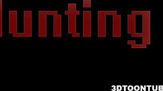 two bi 3d babes lick each other and share a cok