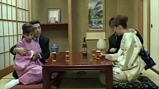 japanese couples going wild in a hardcore foursome fuck with intense action.