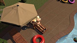Princess Zelda having wild sex by the pool, who knew?