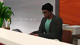 Feeling wild with 3D hentai CEO in office sex preview