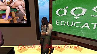 Quantum Lust Ep 2: Teacher Instructs Hardcore Tit Fucking and Orgasm