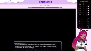 lewdneko plays harem hotel, moaning with big tits 😍