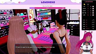 lewdneko plays harem hotel, moaning with big tits 😍