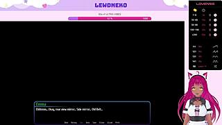 lewdneko plays harem hotel, moaning with big tits 😍