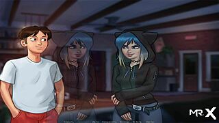 Summertime Saga: Enjoy hot cartoon porn with jerking off scenes