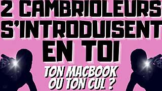 Two Burglars Dominate In Double Penetration