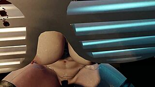 Hey, watch this sexy bald cyber whore ride hard!