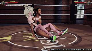 dela vs bree in naked fighter 3d. they get rough and finger each other 😏