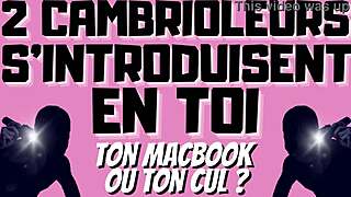 Two Burglars Dominate In Double Penetration