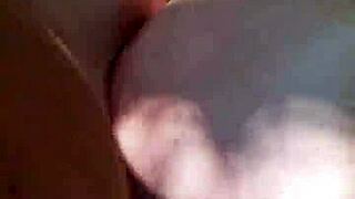 blonde with ponytail gets fucked outdoors doggystyle