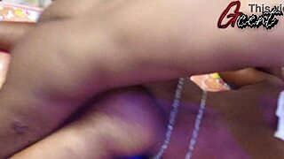 Black amateur gets pounced on by pastor's daughter in doggy style