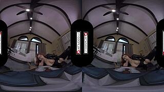 VRCosplayX com Black Widow rides your hard cock