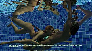 mark plays pool games with his stepsister and friends in dorm