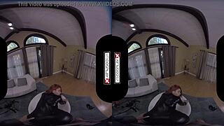 VRCosplayX com Black Widow rides your hard cock