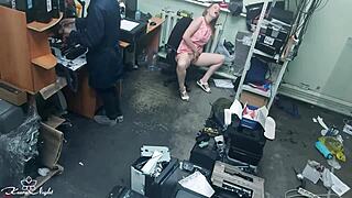 Slutty Blonde Amateur Masturbates in Public Next to Stranger for Kinky Orgasm