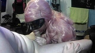 Stepdaughter's deepthroat and swallowing cum in HD video