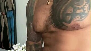 Muscle hunk Viktor rom's solo gay scene with masturbation