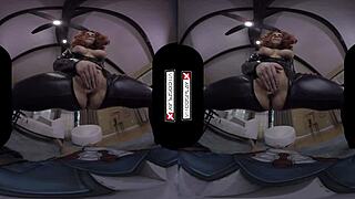 VRCosplayX com Black Widow rides your hard cock